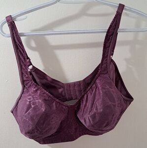 Wireless purple bra, 40B